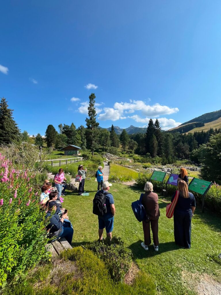 Viaggio studio Bellesini in Trentino, visita al giardino alpino Bondone
