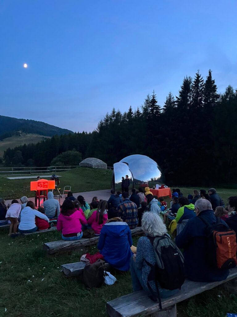 Viaggio studio Bellesini in Trentino, visita alla terrazza delle stelle in Bondone